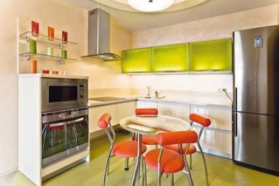 Кухонный гарнитур «Зеленый остров» 